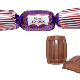 Конфеты «Менли» бочонок с шоколадной начинкой